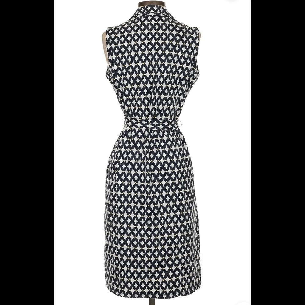 Charter Club Navy White Patterned Shirtdress SMALL - Picture 10 of 11